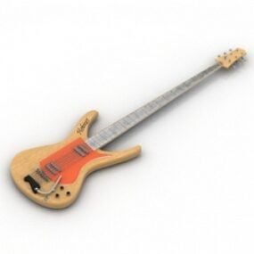 Mô hình đàn guitar Fender 3d