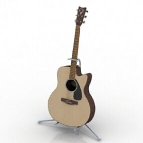 Modelo 3D de guitarra