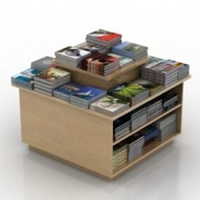 Büchertisch 3D-Modell