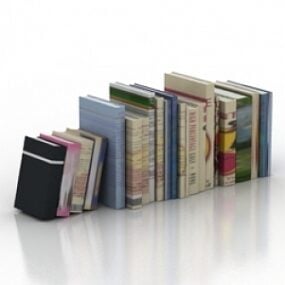 Modello 3d di libri