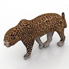 3d модель леопарда