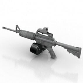 3д модель пулемета