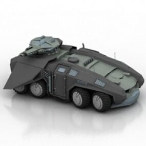 Modello 3d del carro armato del futuro