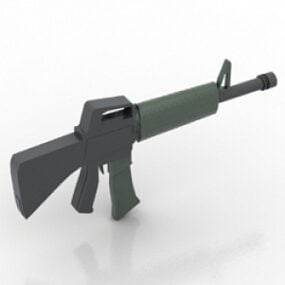 نموذج بندقية M16 ثلاثي الأبعاد