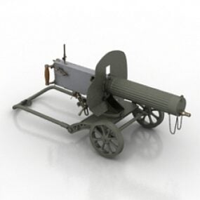 Maxim Machine Gun 3d-modell