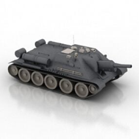 Su122 Tank 3d model
