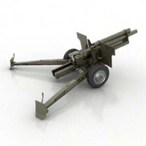 榴弾砲砲塔3Dモデル