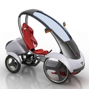 Kolmipyörä lapsille ajoneuvon 3d-malli