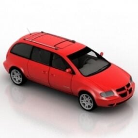 Auto-Caravan-3D-Modell