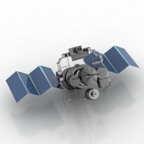 Satelliten-3D-Modell