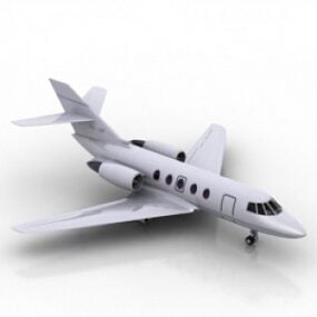 Modelo 3d de avión pequeño