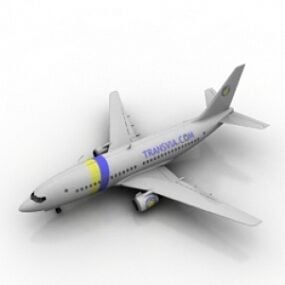 דגם תלת מימד של מטוס נוסעים