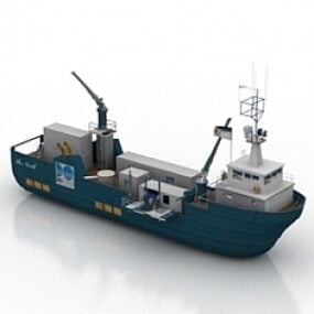 Navire cargo modèle 3D