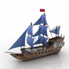 3д модель корабля