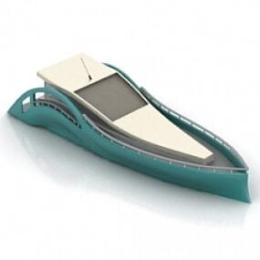 Modello 3d della barca