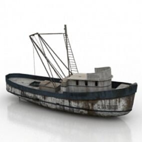 Modelo 3d de barco velho