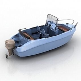 דגם תלת מימד של סירה מהירה
