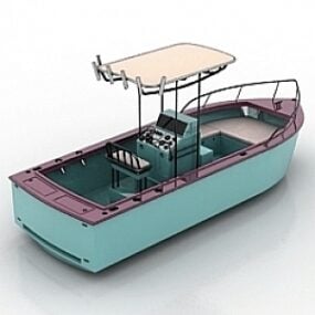 3д модель лодки