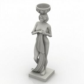 مجسمه زن مدل سه بعدی