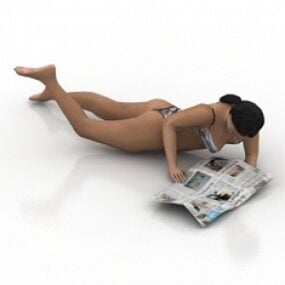 Bikini-Frau 3D-Modell