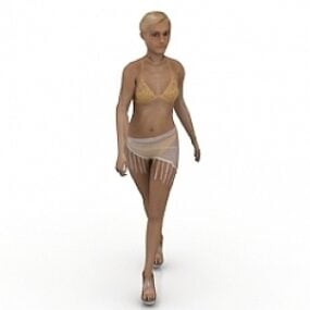甘い女性3Dモデル