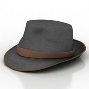 مدل کلاه چرمی سه بعدی