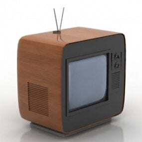 Modelo 3D de TV clássico