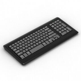 Modelo 3d de teclado de PC