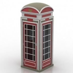電話ボックスの3Dモデル