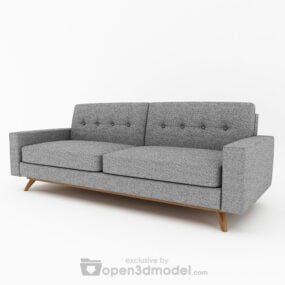 Luna sofa Vray 3d modell