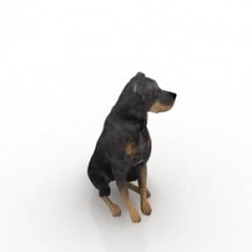 ブルドッグ犬動物3Dモデル