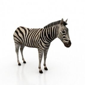 Modelo 3D da zebra