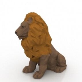शेर 3डी मॉडल