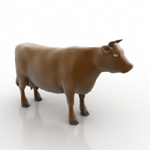 Cow Free 3d Model 3ds Gsm Open3dmodel 3250