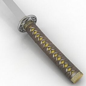 مدل سه بعدی شمشیر سامورایی