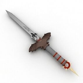 Modello 3d della spada Poniard