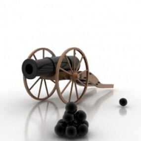 Kanone 3D-Modell