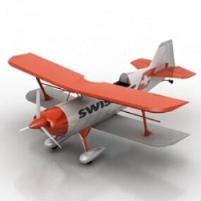 Modelo 3D do avião Wintage