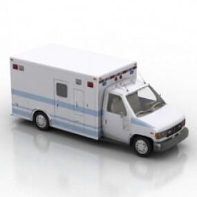 Coche Ambulancia modelo 3d