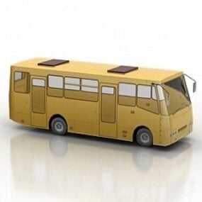 3d модель автобуса Isuzu