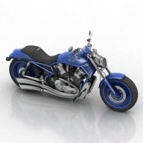 موتور سیکلت V-rod مدل سه بعدی