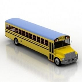 مدل سه بعدی اتوبوس مدرسه