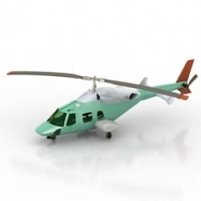 نموذج طائرة هليكوبتر ثلاثية الأبعاد