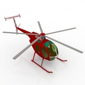 Modello 3d dell'elicottero