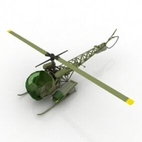 3d модель вертольота