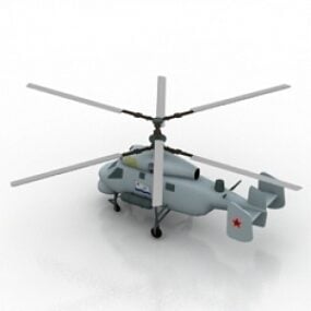 3д модель вертолета