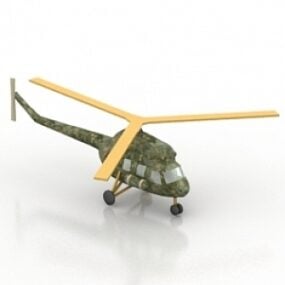 Modelo 3D de helicóptero