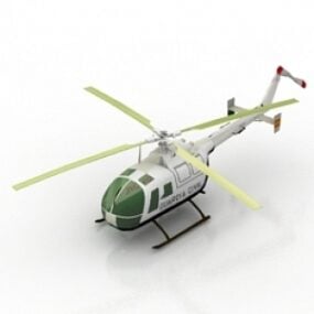نموذج طائرة هليكوبتر ثلاثية الأبعاد