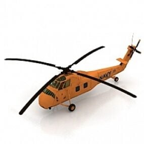 Modelo 3D de helicóptero