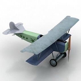 Fokerr7 flyvemaskine 3d-model